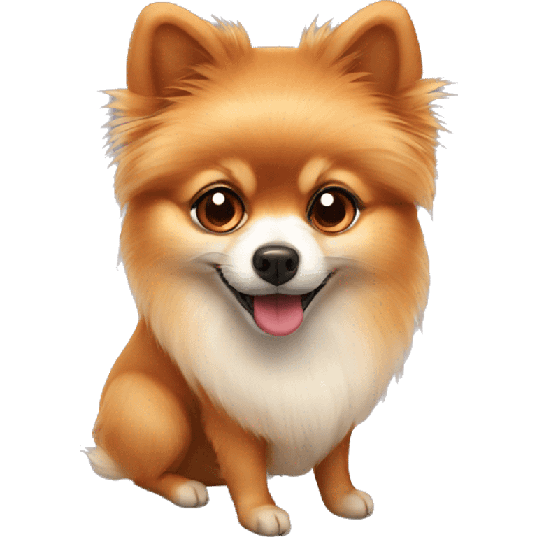 Pomeranian foxy face emoji