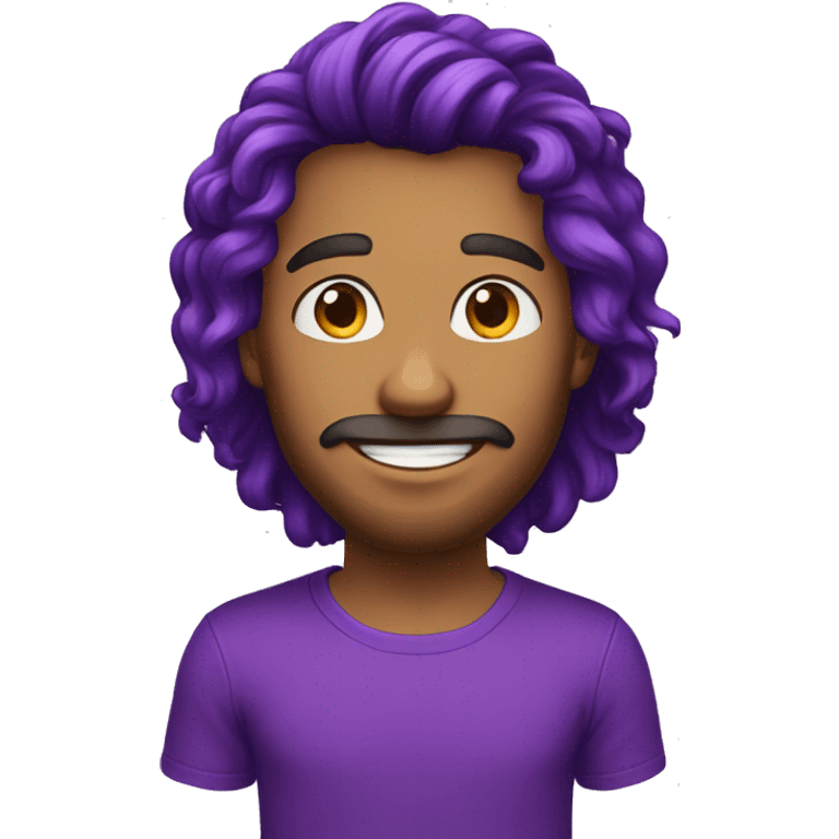 HOMEM CABELO ROXO emoji