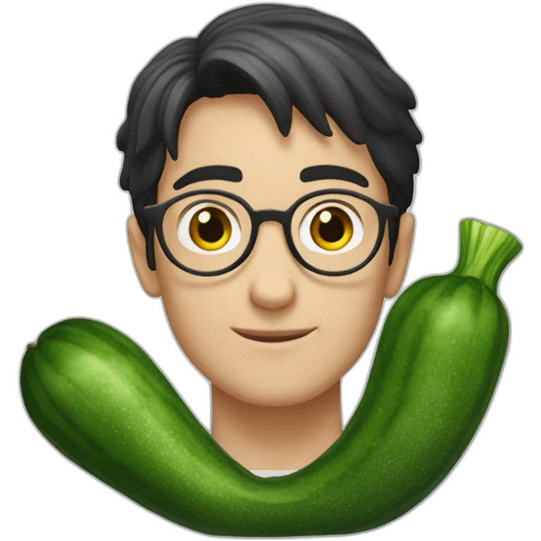 Garry Potter with cucumber emoji