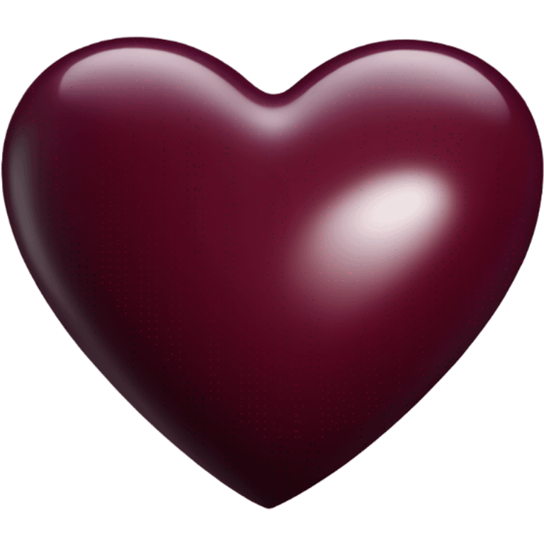 Burgundy heart emoji