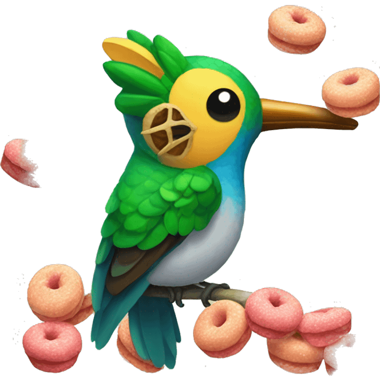 emoji de un colibrí con dulces sueños  emoji