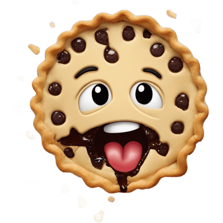 Pie smashed in face emoji