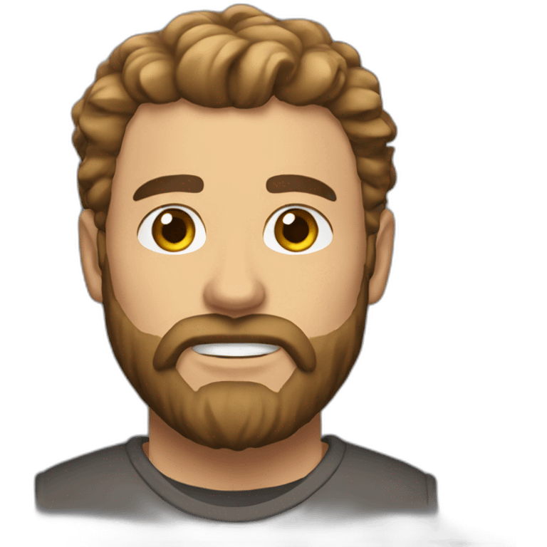 Brock lesna 2023 emoji with beard emoji