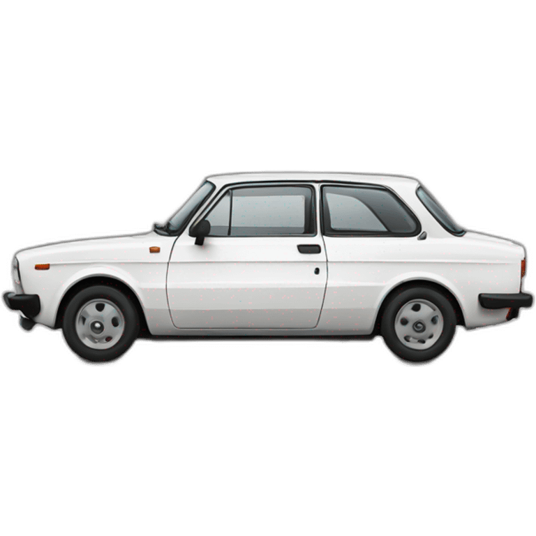 White lada fiat125 emoji