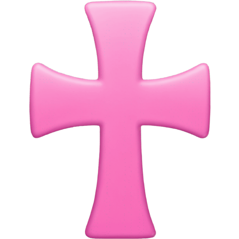 Pink cross emoji