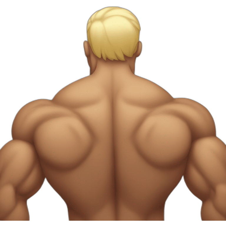 muscular back emoji