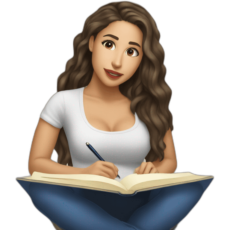 abella danger writing a book emoji