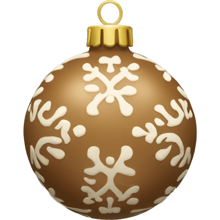 Light brown ornament emoji