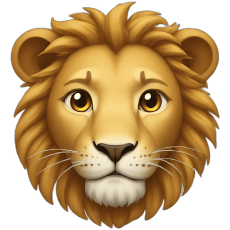 Lion with kitty emoji