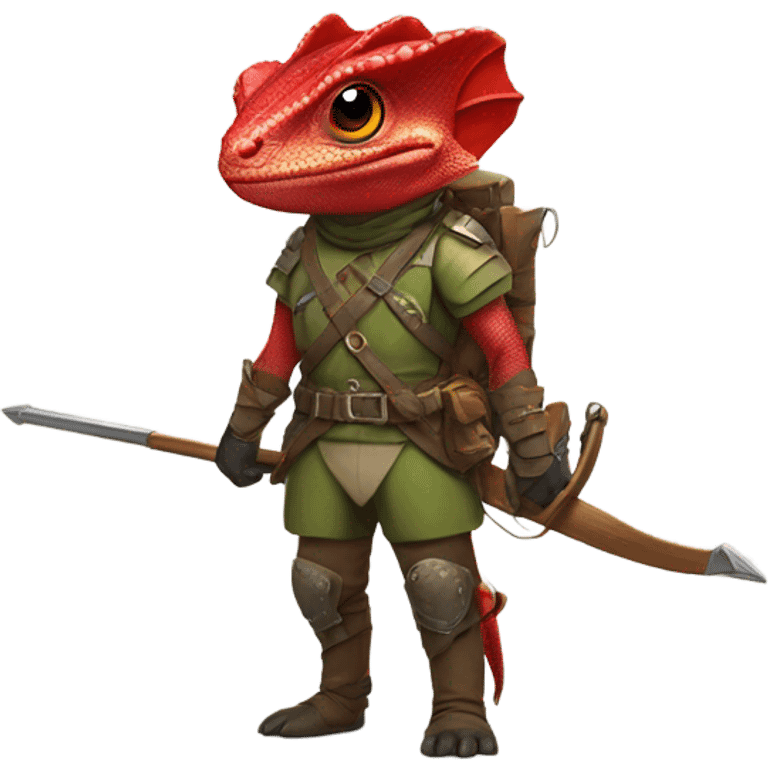 Red chameleon dnd ranger emoji