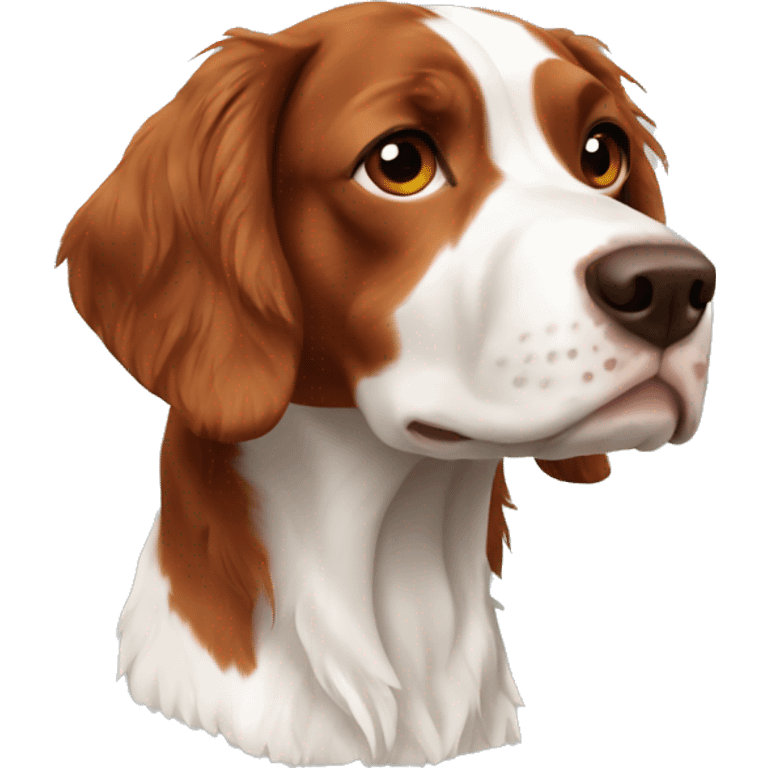 Brittany spaniel full body emoji