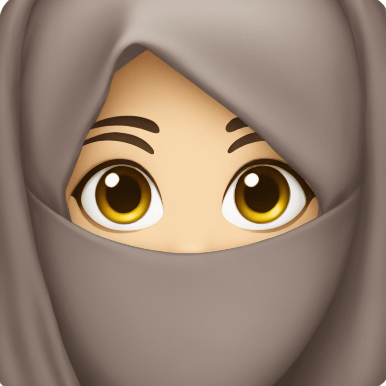 A girl wearing niqab emoji