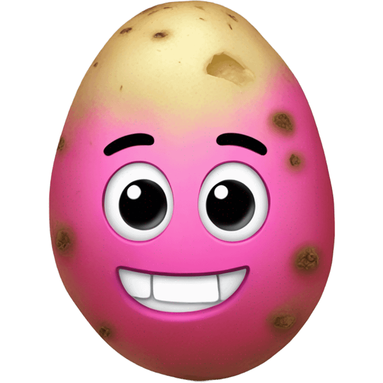 Pink Fire potato emoji