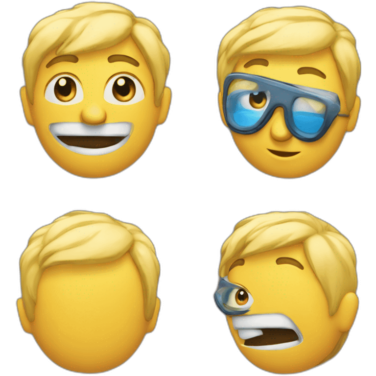 Cara de emoji assobiando e saindo uma clave de sol da boca dele  emoji