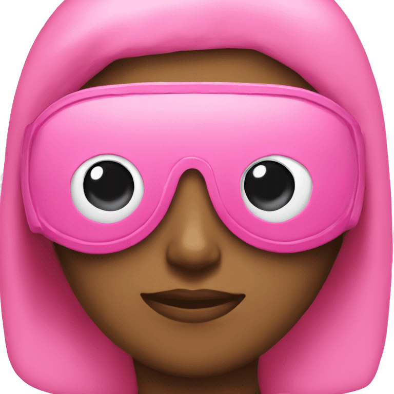 pink airplane goggles emoji