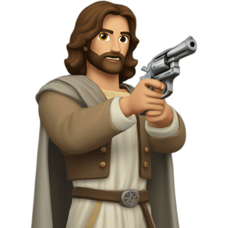 Duel Revolver Jesus emoji