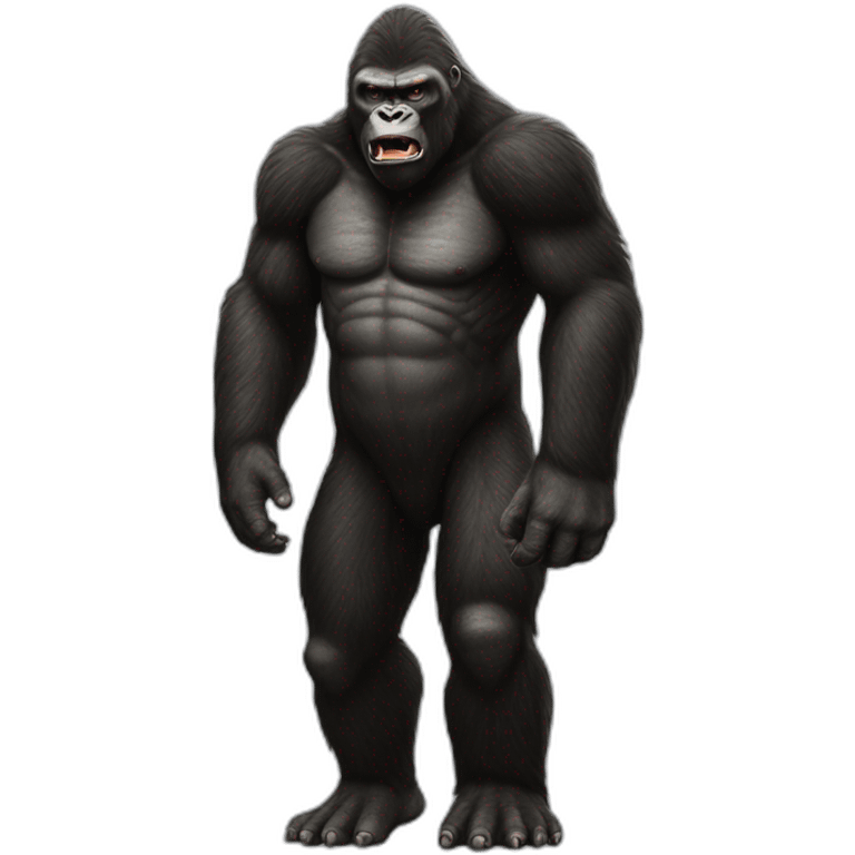 King kong realistic, detailed emoji