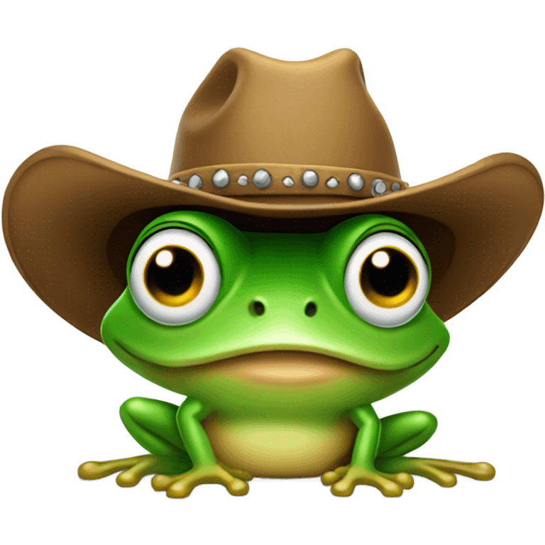 frog with cowboy hat emoji