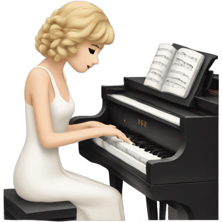 taylor swift playing piano emoji