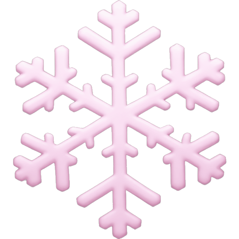 Light pink snowflake emoji