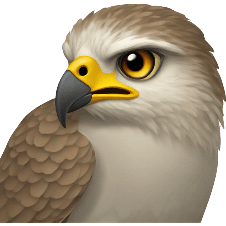 a brown goshawk emoji