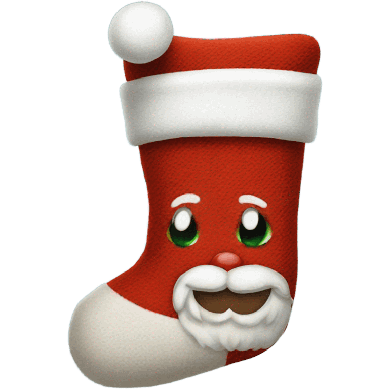 Santa sock emoji