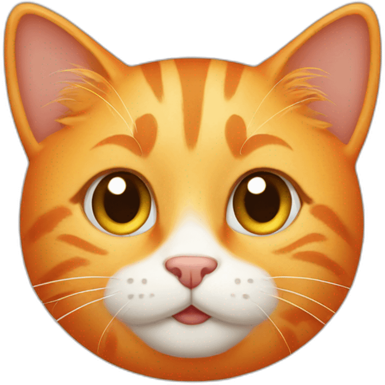 cute orange cat emoji