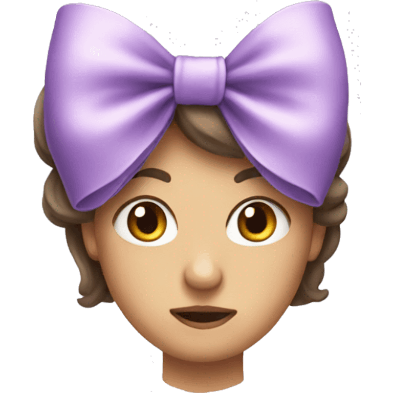 lilac bow emoji