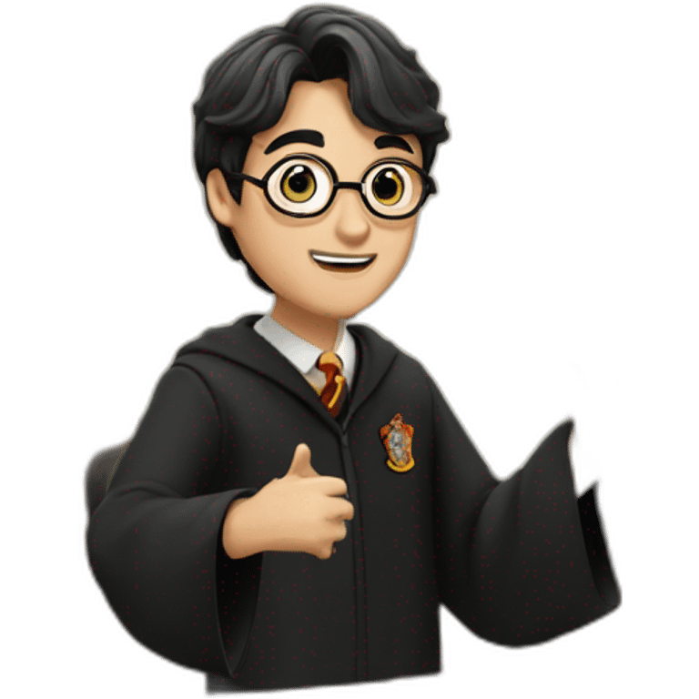 Harry Potter teaching in a class emoji