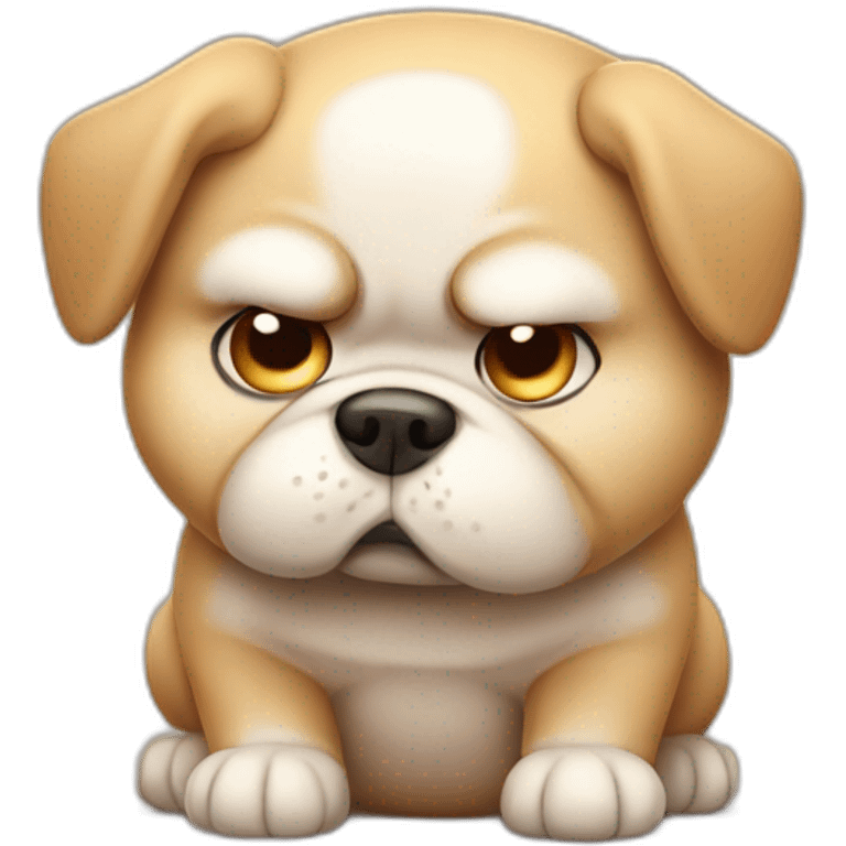 fat angry puppy emoji