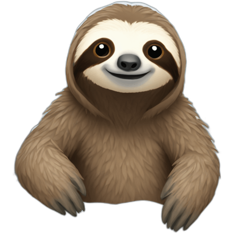 Sloth in a snowy place  emoji