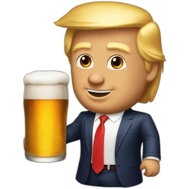 Donald trump bière emoji