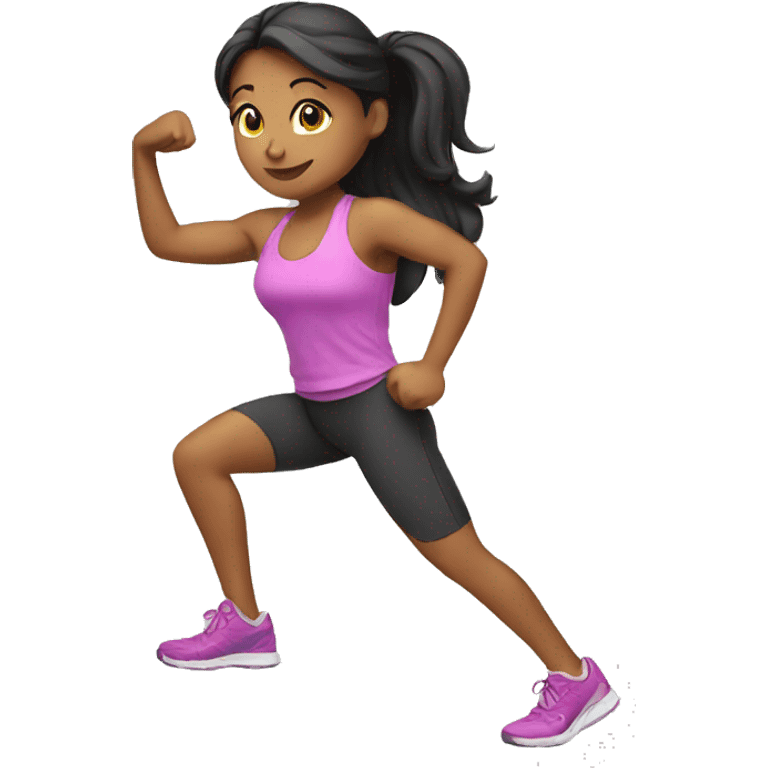 girl working out emoji