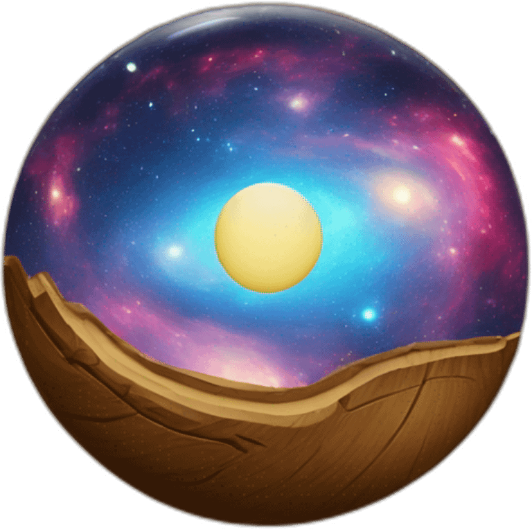 galaxy with wood emoji