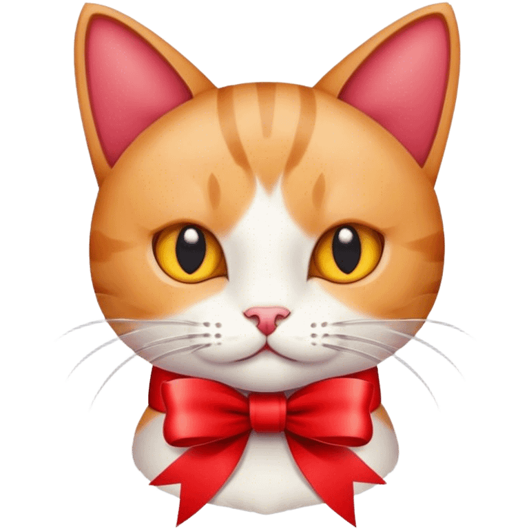 cat with ribbon emoji