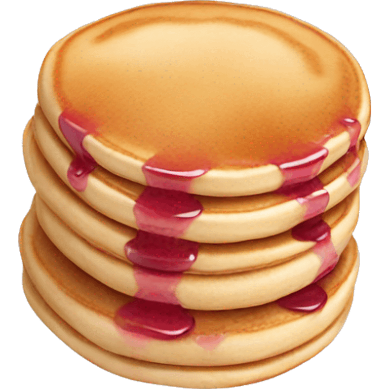 pancakes light pink berry emoji