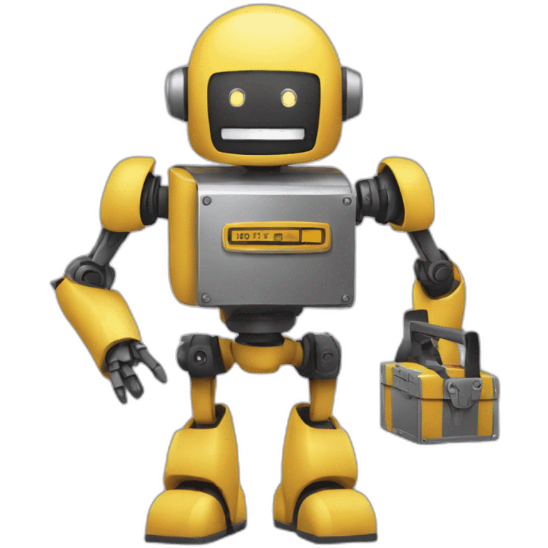 robot holding a toolbox emoji