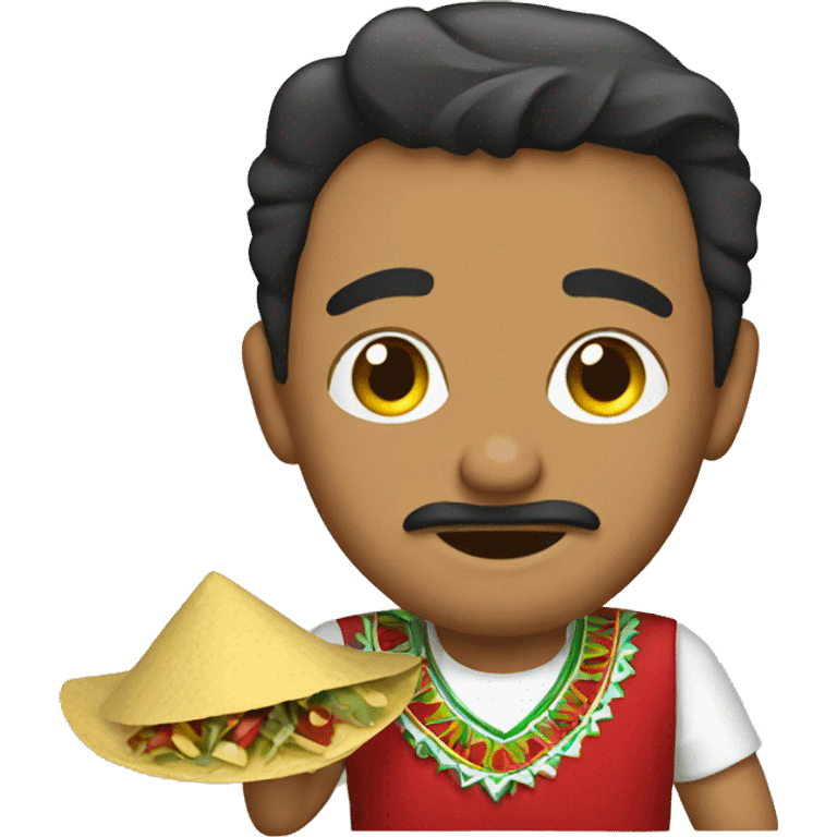 Mexican making tacos emoji