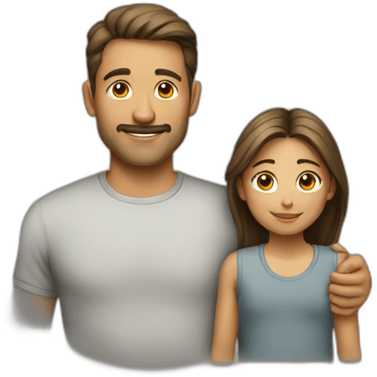 Father and daughter emoji