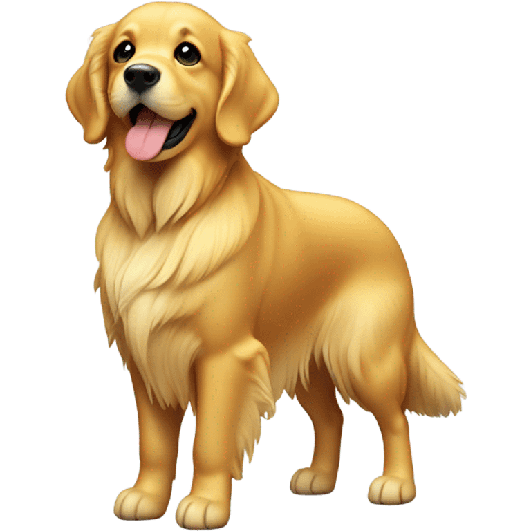 Golden retriever, butter on its head emoji