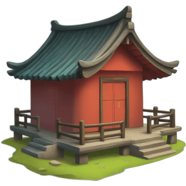 Chinese-style hut emoji