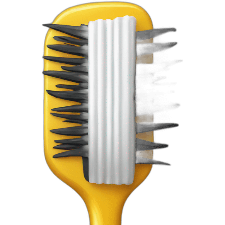 Poussin brosse à dents emoji