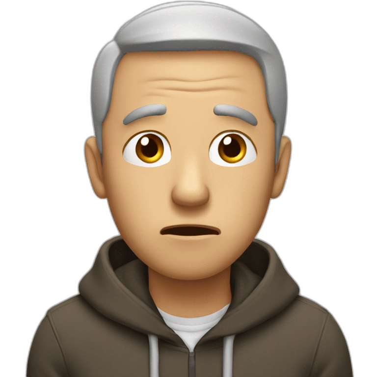 worried man emoji