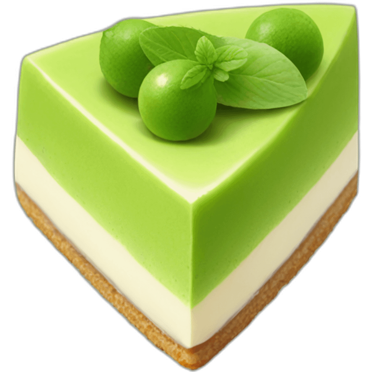 matcha cheesecake triangle emoji