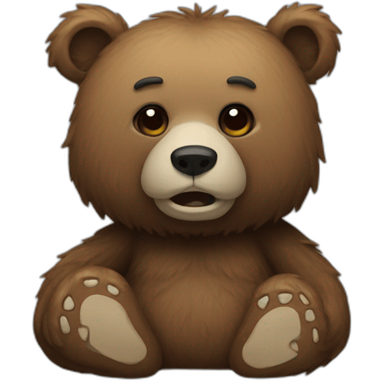 dead bear emoji