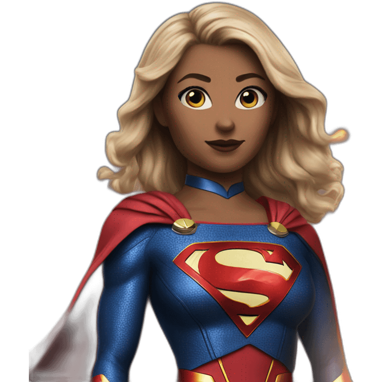 Supergirl from the flash movie 2023 realistic emoji