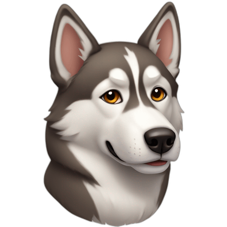 tan husky emoji