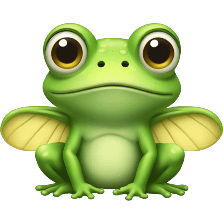 Fairy frog with wings  emoji