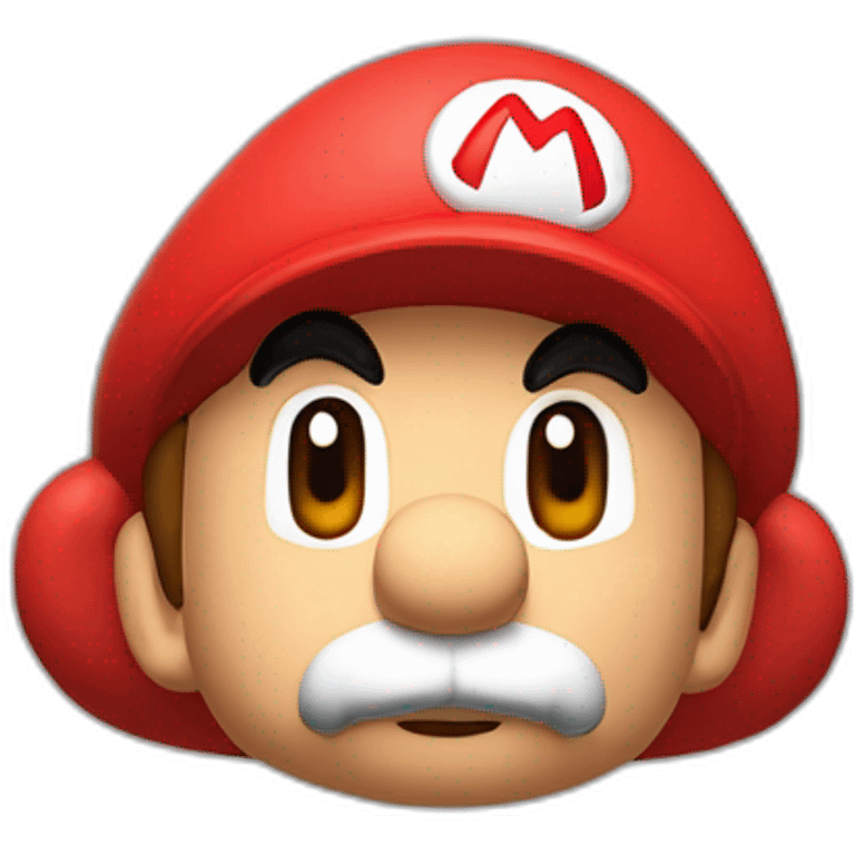 Mario avec casquette rouge à côté d'une main qui montre un pouce vers le ciel emoji