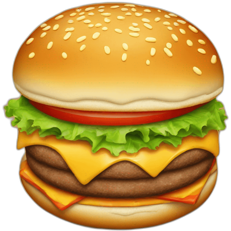 Juicy burger emoji